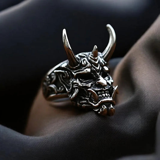 Oni Hannya Mask Ring