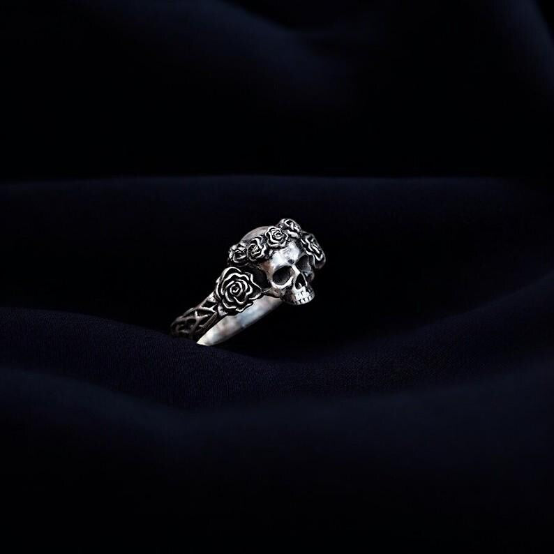 Rose Skull Ring