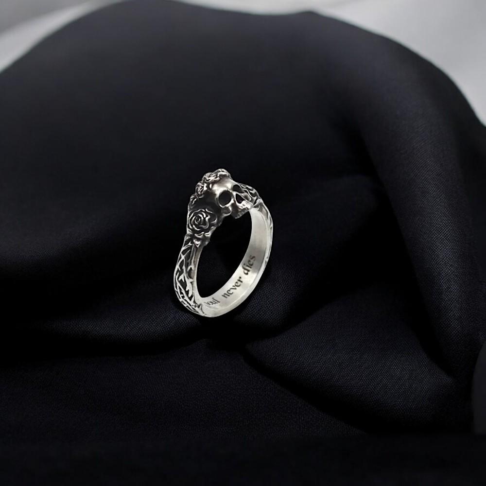 Rose Skull Ring
