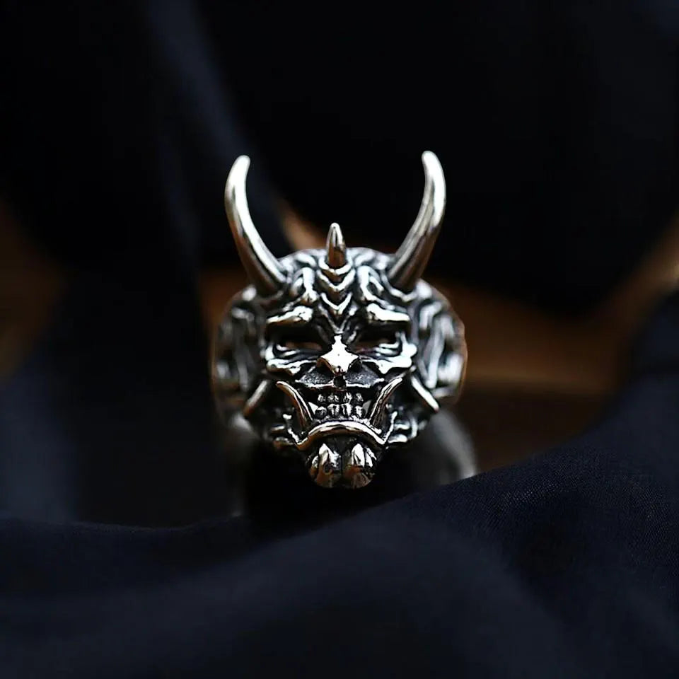 Oni Hannya Mask Ring