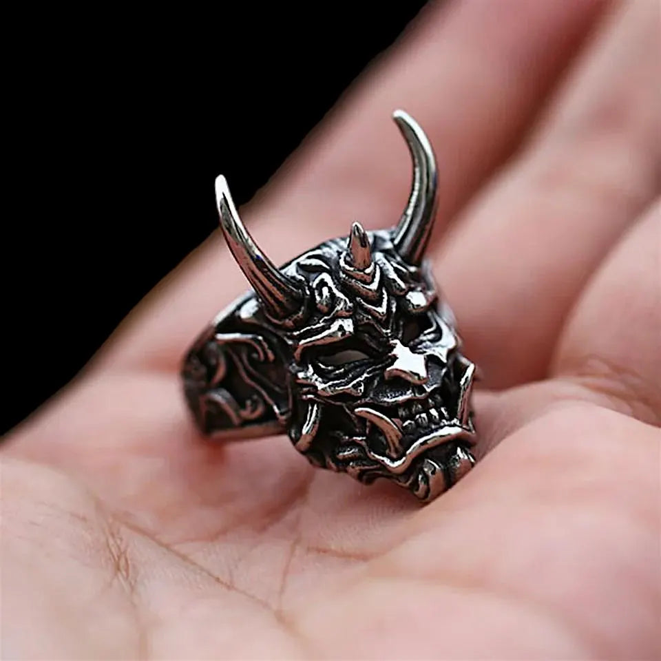 Oni Hannya Mask Ring