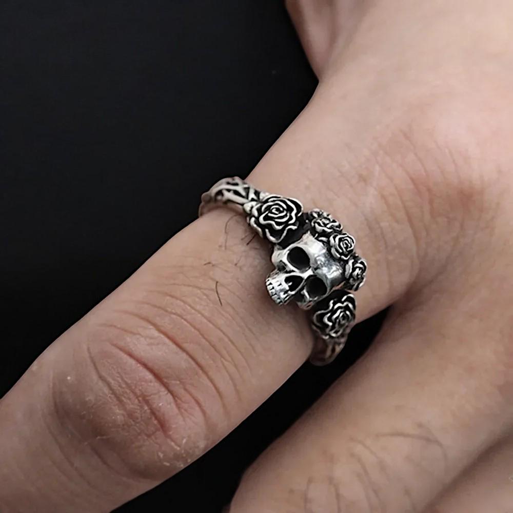 Rose Skull Ring