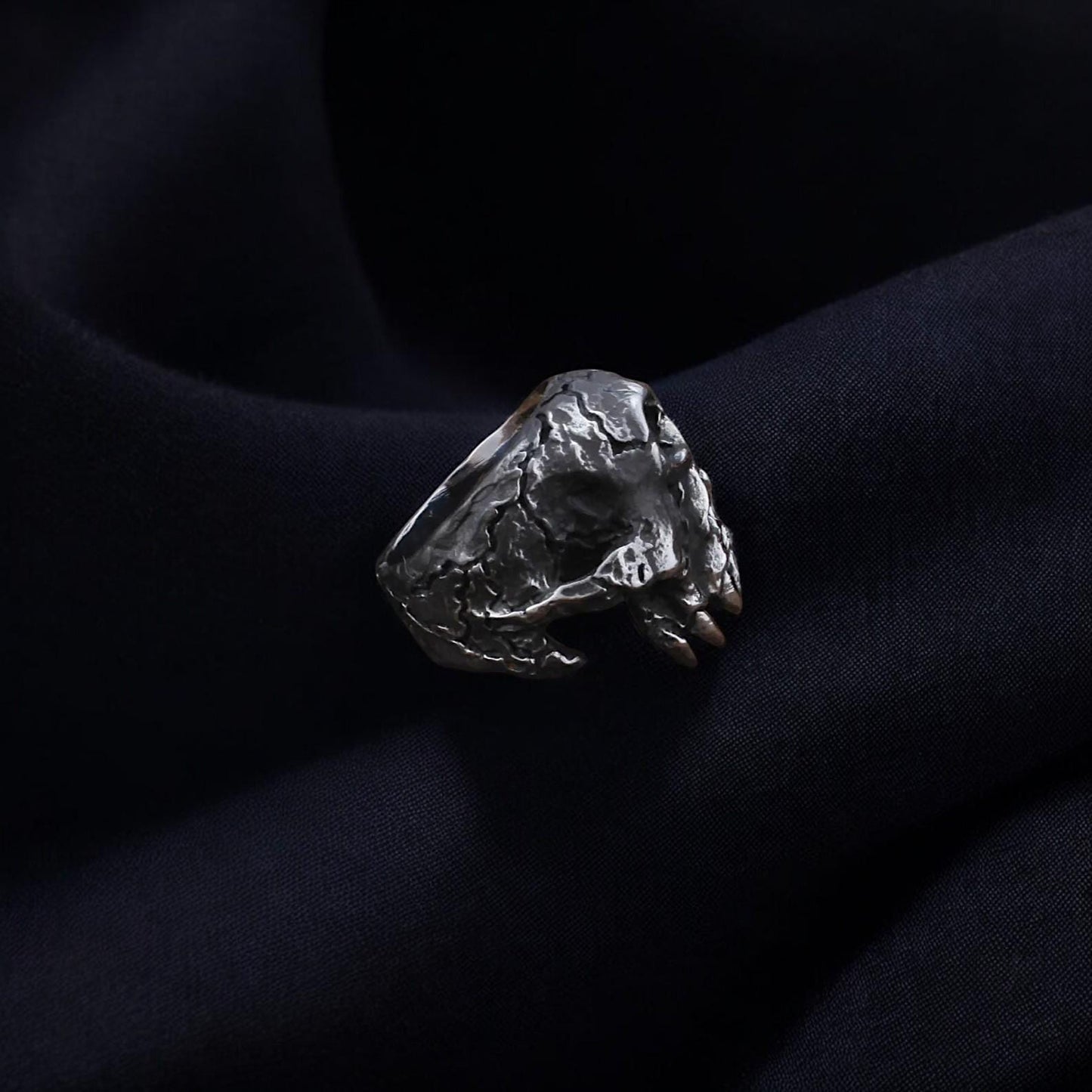 One Eye Demon Skull Ring | Stainless Steel Gothic Reaper Ring | Dark Souls Lich Ring | Celtic Biker Jewelry | LARP Ring | Gift for Him & Her