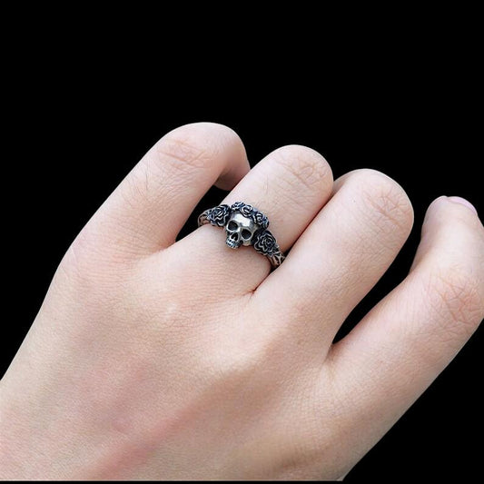 Rose Skull Ring