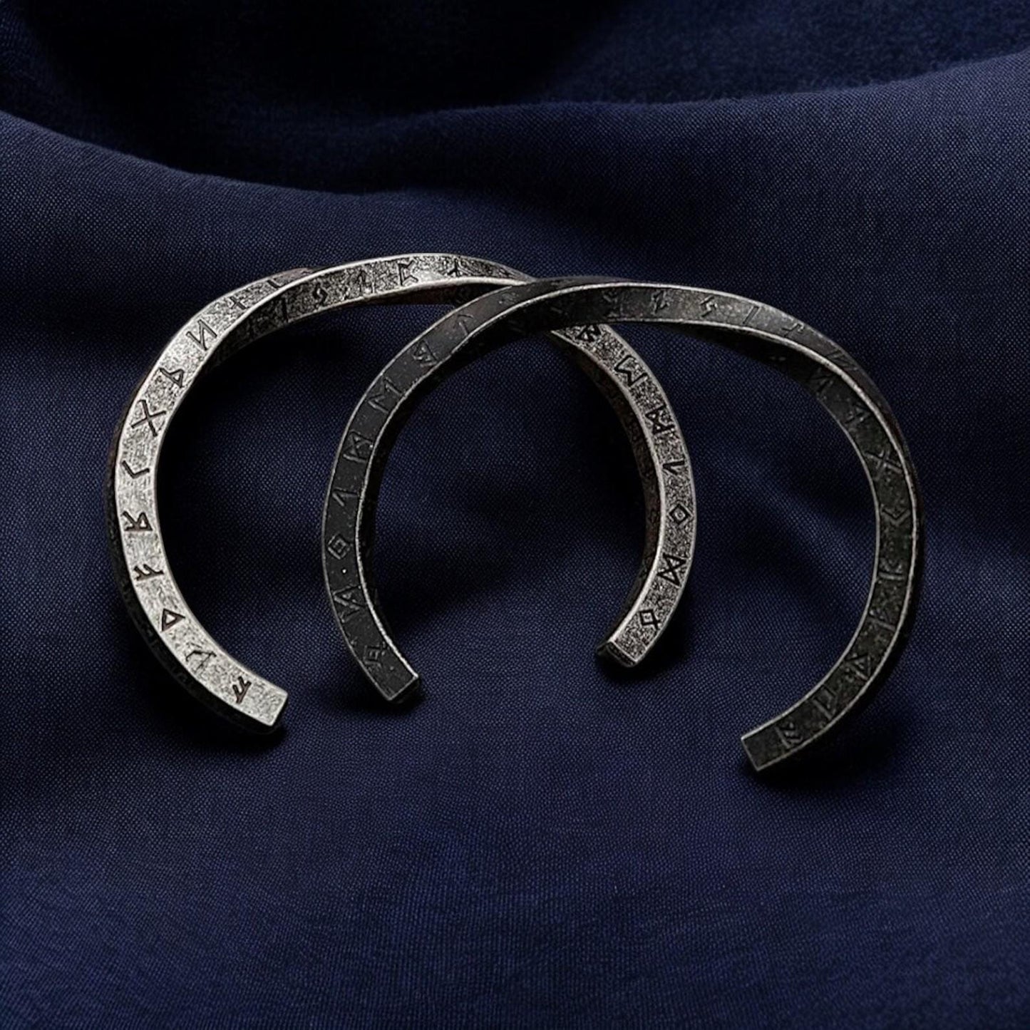 Viking Twisted Rune Bracelet | Norse Stainless Steel Cuff | Nordic Turkic Rune Bangle for Men | Pagan Jewelry | Gift for Him