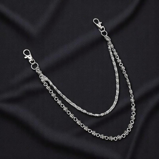 Double Layer Belt Chain | Punk Jeans Chain | Concert Pocket Chain | Metal Pants Chain Gift | Edgy Streetwear Accessory