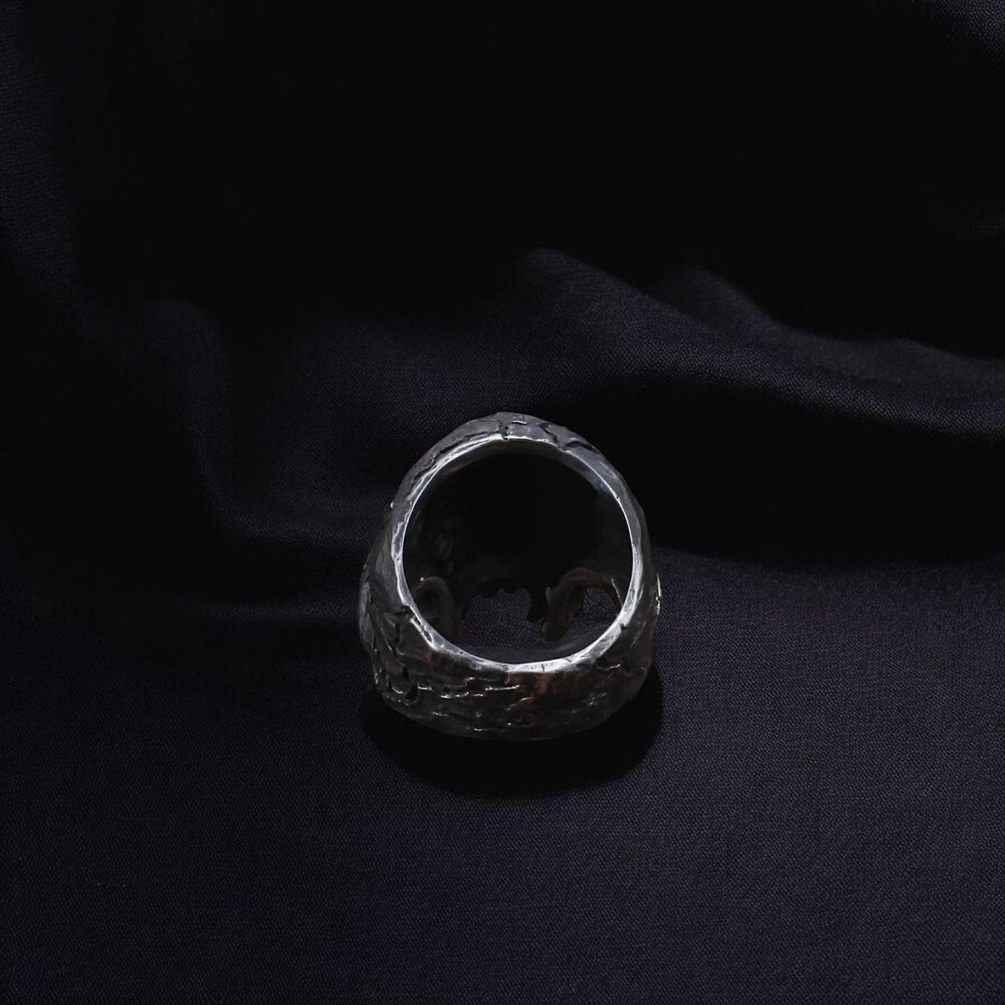 One Eye Demon Skull Ring | Stainless Steel Gothic Reaper Ring | Dark Souls Lich Ring | Celtic Biker Jewelry | LARP Ring | Gift for Him & Her