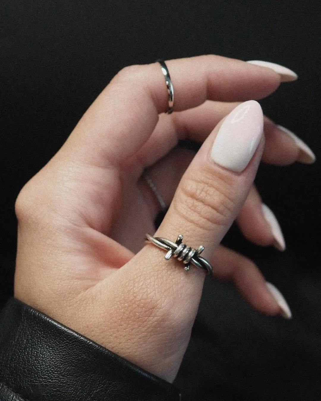Barbed Wire Stainless Steel Ring