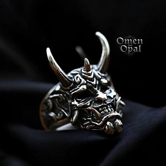 Oni Hannya Mask Ring