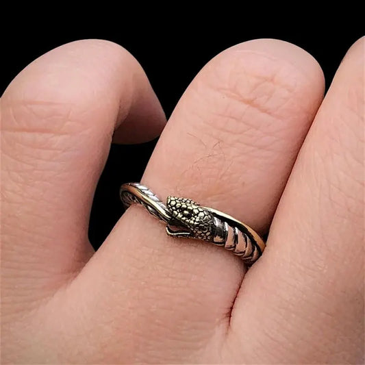 Ouroboros Snake Ring – Gothic Serpent Ring
