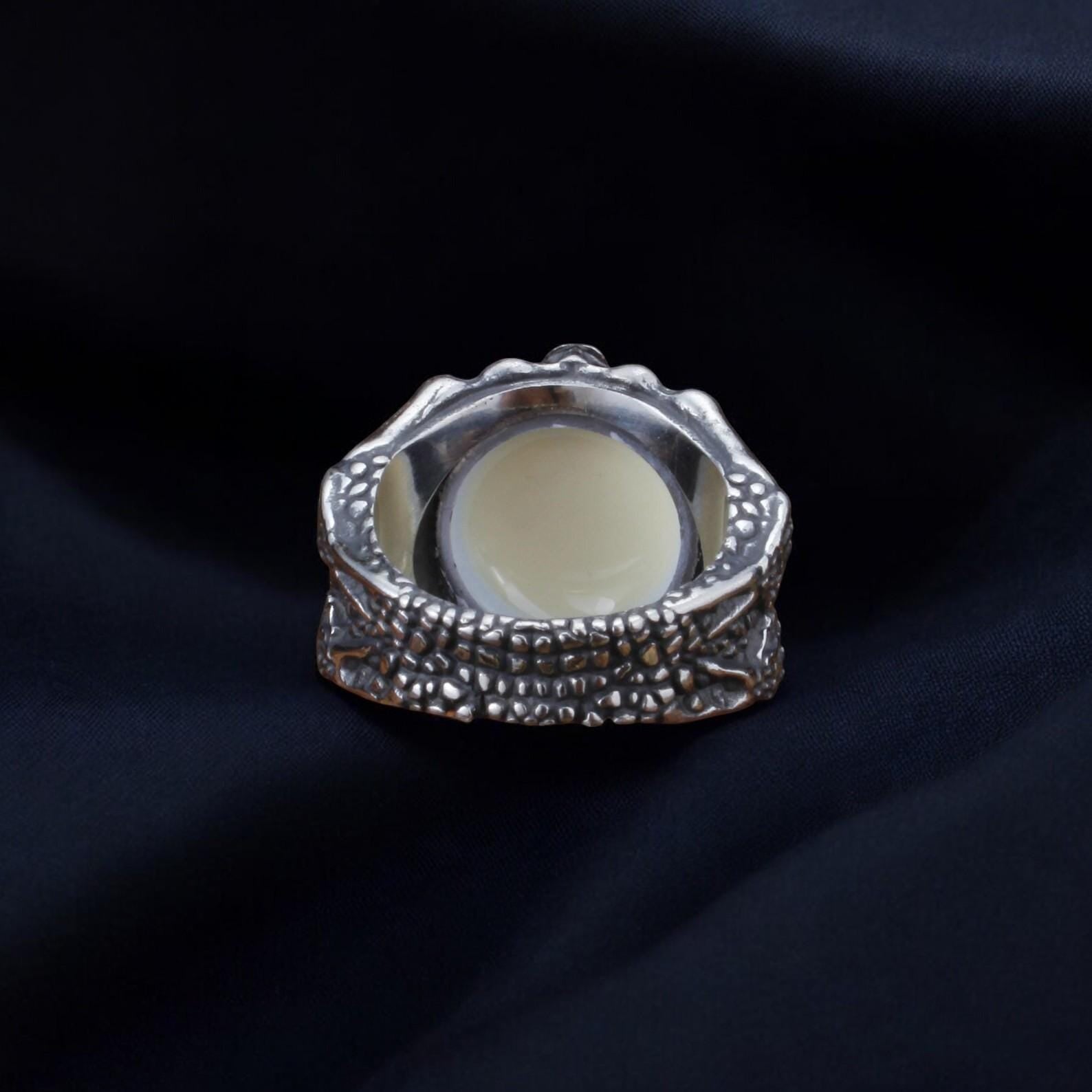 Evil Spirit Skull Eye Ring | Stainless Steel Gothic Ring | Dark Fantasy Jewelry | Celtic Skull Ring | Occult Biker Ring | Gift for Him & Her